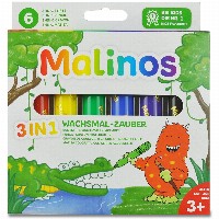 Malinos Wachsmalstifte Wachsmal-Zauber 6 Farben 3+