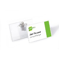 DURABLE Namensschild m Kombiklemme 50er Pck transparent