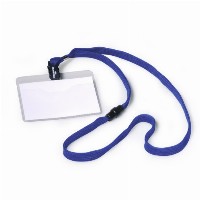 DURABLE Namensschild Textilband 10 6x9cm 10er Pck blau