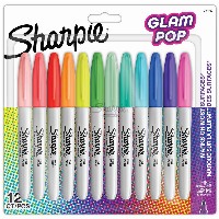 Sharpie Marker Permanentmarker Fine Glam Pop 12er Blister