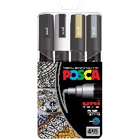 POSCA Marker UNI PC-5M 4er Set