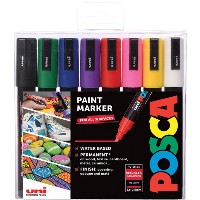 POSCA Marker UNI PC-5M 8er Set Grundf.