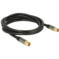 DELOCK Kabel IEC Stecker > IEC Buchse RG-6/U 2m