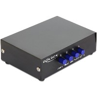 DELOCK Switch 4-port Audio / Video manuell bidirektional