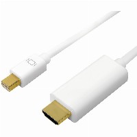 Logilink 4K Mini DisplayPort-Kabel DP 1.2 zu HDMI 1.4 5m wei