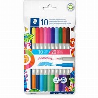 STAEDTLER Fasermaler D.spitze Twin color 10 St. retail