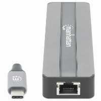 MANHATTAN 7-in-1 Dockingstation HDMI RJ45 2xUSB-A SD/MicroSD