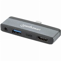 MANHATTAN USB-C PD auf HDMI 4-in-1 Mobile Dockingstation