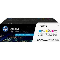 HP 201X oiginal LaserJet Toner cartridge CF253XM Cyan/Magenta/Yellow High Yield 3-pack