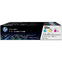 HP 126A original Toner cartridge CF341AD cyan magenta yellow 3x 1.000 pages 3-pack