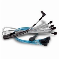 RAID Broadcom Kabel 1x8 SFF-8654 to 2x4 SFF-8654 SlimSAS 1M