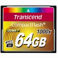 CARD CompactFlash Card 64GB Transcend TS64GCF1000. MLC