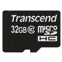 CARD microSD Card 32GB Transcend SDHC UHS1 600x w/Adap.