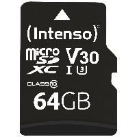 CARD Intenso Speicherkarte microXC Professional 64 GB