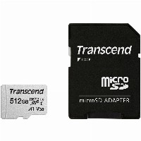 CARD microSD Card 512GB Transcend SDXC USD300S-A w/Adapter