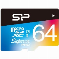CARD Micro 64GB Silicon Power UHS1(U3) Superior Pro Col+Ad