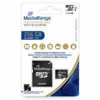 CARD MediaRange MicroSD 256GB UHS-1 Cl.10 inkl. Adapter