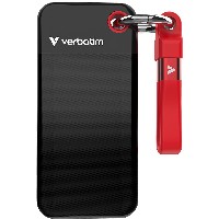 STICK S 2TB Verbatim Pocket SSD USB 3.2 black/red retail