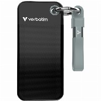 STICK S 2TB Verbatim Pocket SSD USB 3.2 black/grau retail