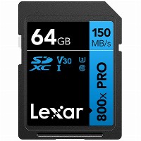 CARD Lexar SDXC 800x Pro 64GB 150MB/s C10 V10 U1