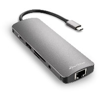 Sharkoon USB 3.0 Type C Combo Adapter (dunkelgrau)