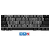 Sharkoon SKILLER SAC20 S4 (schwarz. 62 Stck. ANSI-Layout (US). fr SKILLER SGK50 S4)