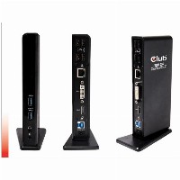 Club3D Dockingstation USB3 ->4xUSB2/2xUSB3/HDMI/DVI black