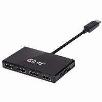Club3D Multi Streaming Transport Hub 1xDP->4xDP SenseVision Polybeutel
