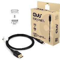 Club3D Kabel USB Typ C DP 2.1 1m 10K60Hz St/St