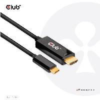 Club3D HDMI-Kabel A -> USB-C aktiv 4K60Hz 1.8m retail