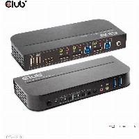 Club3D KVM Switch 4K60Hz 2x DP > HDMI oder DP/2xUSB/Audio