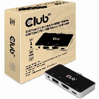 Club3D USB-C 4in1-HUB >HDMI/USB/USB-C/Audio 4K60Hz PD100W