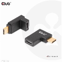Club3D Adapter USB 3.2 Typ C USB 3.2 Typ C gewinkelt St/Bu