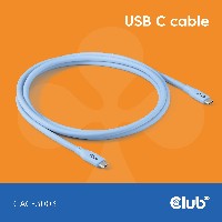 Club3D Lifestyle USB-C Kabel PD 240W.20Gbps 2m blau St/St