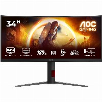 AOC 86.4cm (34″) CU34G4 21:09 HDMI+DP black/red