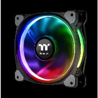 140mm Thermaltake Riing Plus 14 LED RGB Radiator Fan TT Premium Black 3 Pack