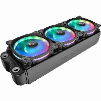 120mm Thermaltake Riing Duo 12 RGB Radiator Fan 3 Pack Black