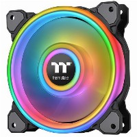 120mm Thermaltake Riing Quad 12 RGB Radiator Fan TT Premium Edition Single Fan Pack Black