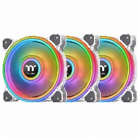 120mm Thermaltake Riing Quad 12 RGB Radiator Fan TT Premium Edition 3 Pack White