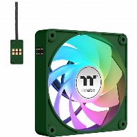120mm Thermaltake CT120 EX Reverse ARGB Sync PC Cooling Fan Racing Green 3 Pack