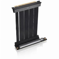 Thermaltake PCI-E 4.0 Dual 90 Degree Riser Cable 130mm 90 Adapter Black