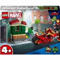 LEGO 76287 Marvel Super Heroes Iron Man mit Bike und der Hulk