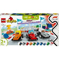 LEGO 10445 DUPLO F1 Team Rennautos mit Rennfahrern