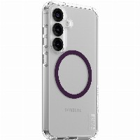CARE Flagship Case Clear Combat w. Plum Purple QI Galaxy S25