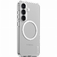 CARE Flagship Case Clear w. white QI Compatible Galaxy S25
