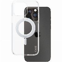 CARE Case Silver Kickstand MagSafe iPhone 15 Pro Max