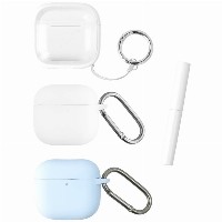 4smarts Case Set Omega AirPods 4. 3er Set wei. hellblau