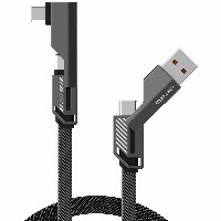 4smarts USB-C Kabel ComboCord Flat Right Angle 240W. 1.5m