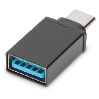 DIGITUS USB Type-C Adapter, Type-C - A-Buchse, schwarz