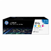 HP 304A 3-pack Cyan/Magenta/Yellow Original LaserJet Toner Cartridges toner cartridge